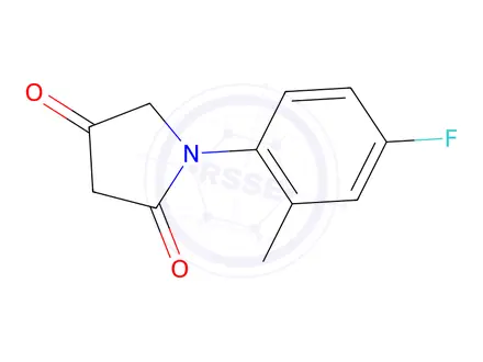 Chemical structure of 1-(4-Fluoro-2-methylphenyl)pyrrolidine-2,4-dione