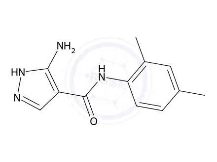 Chemical structure of 5-Amino-N-(2,4-dimethylphenyl)-1H-pyrazole-4-carboxamide