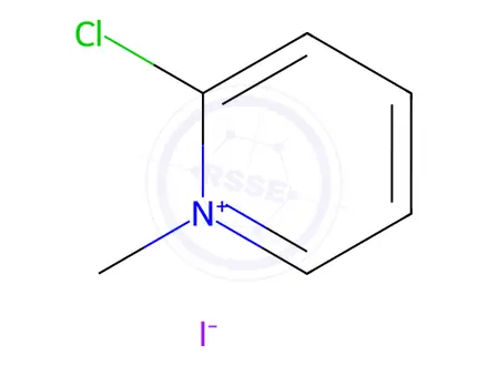Chemical structure of 2-Chloro-1-Methylpyridinium Iodide