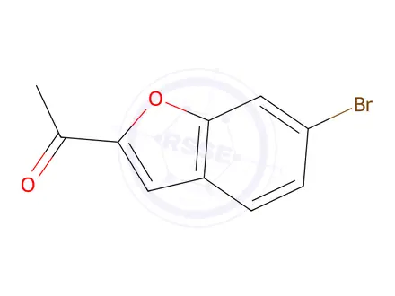 Chemical structure of 1-(6-Bromobenzofuran-2-yl)ethanone