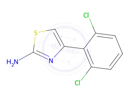Chemical structure of 4-(2,6-Dichlorophenyl)thiazol-2-amine