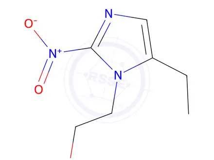 Chemical structure of 5-Ethyl-2-nitro-1H-imidazole-1-ethanol