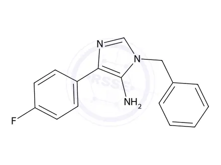 Chemical structure of 1-Benzyl-4-(4-fluorophenyl)-1H-imidazol-5-amine