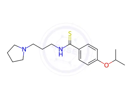 Chemical structure of p-Isopropoxy-N-[3-(1-pyrrolidinyl)propyl]thiobenzamide