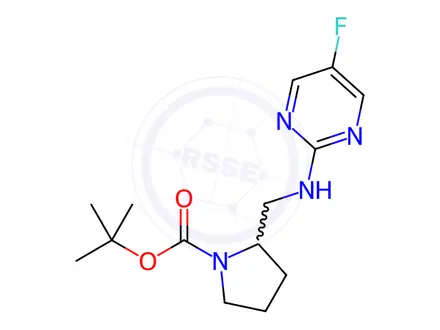 Chemical structure of tert-Butyl 2-(((5-fluoropyrimidin-2-yl)amino)methyl)pyrrolidine-1-carboxylate