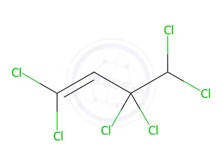 Chemical structure of 1,1,3,3,4,4-Hexachloro-1-butene