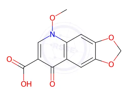 Chemical structure of Miloxacin