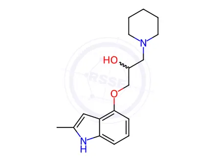 Chemical structure of 1-((2-Methyl-1H-indol-4-yl)oxy)-3-(piperidin-1-yl)propan-2-ol