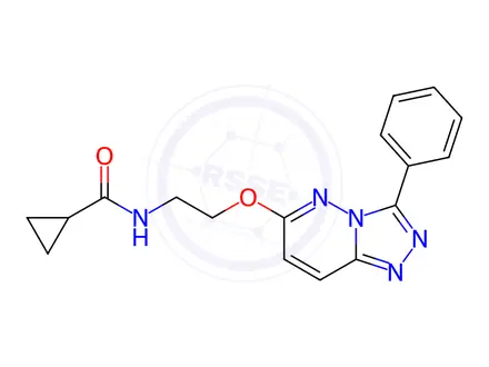 Chemical structure of N-(2-((3-Phenyl-[1,2,4]triazolo[4,3-b]pyridazin-6-yl)oxy)ethyl)cyclopropanecarboxamide