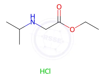 Chemical structure of ethyl 2-(isopropylamino)acetate hydrochloride