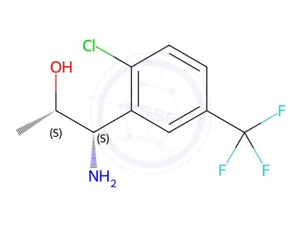 Chemical structure of (1S,2S)-1-AMINO-1-[2-CHLORO-5-(TRIFLUOROMETHYL)PHENYL]PROPAN-2-OL