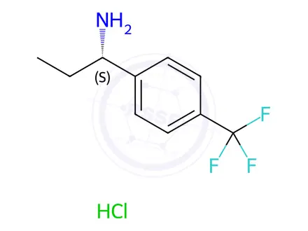 Chemical structure of (1S)-1-[4-(TRIFLUOROMETHYL)PHENYL]PROPYLAMINE HYDROCHLORIDE