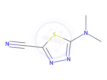 Chemical structure of 5-(Dimethylamino)-1,3,4-thiadiazole-2-carbonitrile
