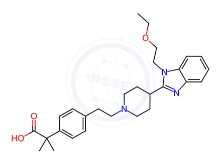 Chemical structure of Bilastine