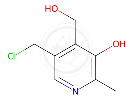 Chemical structure of 5-CHLOROMETHYL-3-HYDROXY-4-HYDROXYMETHYL-2-METHYLPYRIDINE