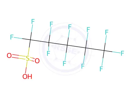 Chemical structure of Perfluoropentanesulfonic acid