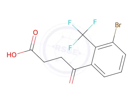 Chemical structure of 4-(3-Bromo-2-trifluoromethylphenyl)-4-oxo-butyric acid