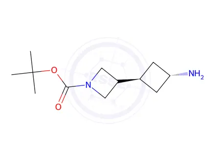 Chemical structure of Tert-butyl 3-((1r,3r)-3-aminocyclobutyl)azetidine-1-carboxylate