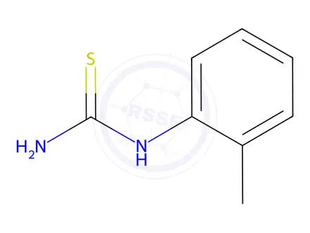 Chemical structure of o-Tolylthiourea