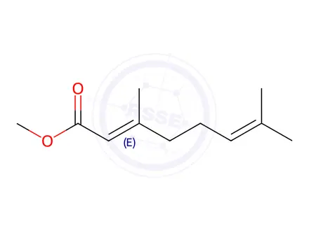 Chemical structure of Methyl (E)-3,7-dimethylocta-2,6-dienoate
