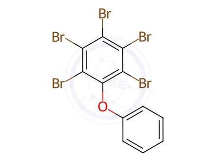 Chemical structure of PBDE 116