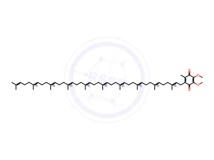 Chemical structure of Ubidecarenone