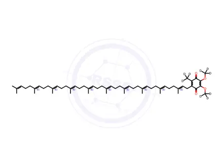 Chemical structure of Coenzyme Q10-[D9]
