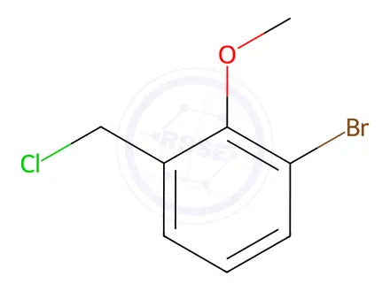 Chemical structure of 1-Bromo-3-(chloromethyl)-2-methoxybenzene