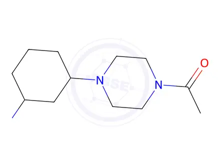 Chemical structure of 1-(4-(3-Aminocyclohexyl)piperazin-1-yl)ethanone