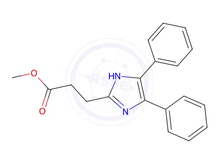 Chemical structure of 4,5-Diphenyl-1H-imidazole-2-propanoic Acid Methyl Ester