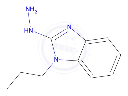 Chemical structure of 2-Hydrazino-1-propyl-1H-benzimidazole Dihydrochloride