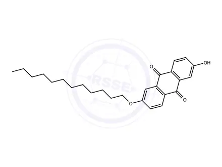 Chemical structure of 2-(Dodecyloxy)-6-hydroxyanthracene-9,10-dione