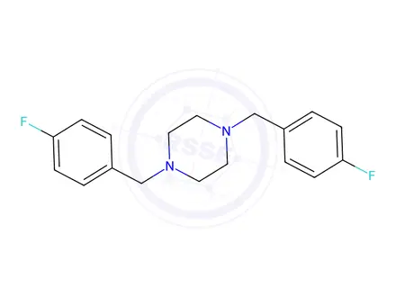 Chemical structure of 1,4-di-(4-Fluorobenzyl) piperazine
