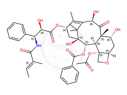 Chemical structure of 7-Epi-10-Deacetyl Taxol-B