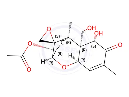 Chemical structure of 3-Acetyl Deoxynivalenol
