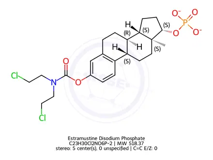 Chemical structure of Estramustine Disodium Phosphate