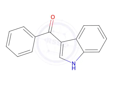 Chemical structure of 3-Benzoylindole