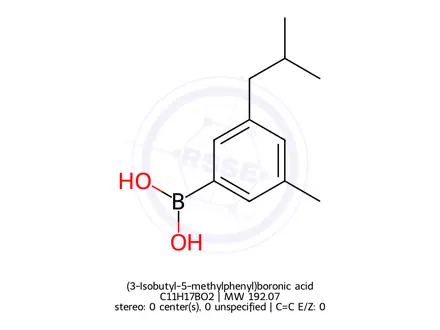 Chemical structure of (3-Isobutyl-5-methylphenyl)boronic acid