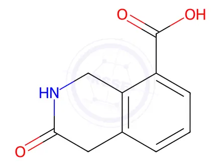 Chemical structure of 3-oxo-1,2,3,4-tetrahydroisoquinoline-8-carboxylic acid