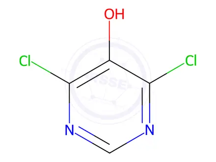 Chemical structure of 4,6-dichloropyrimidin-5-ol