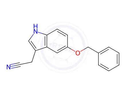 Chemical structure of 2-(5-(Benzyloxy)-1H-indol-3-yl)acetonitrile