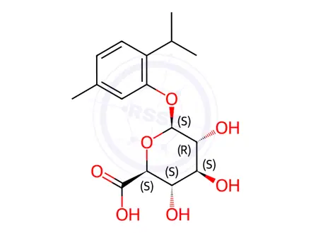 Chemical structure of Thymol O-Beta-D-Glucuronide