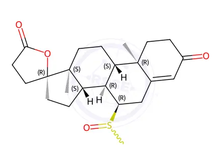 Chemical structure of 7alpha-Thiomethylspironolactone sulfoxide