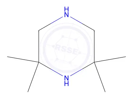 Chemical structure of 2,2,6,6-tetramethylpiperazine