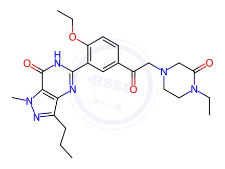 Chemical structure of Oxohongdenafil