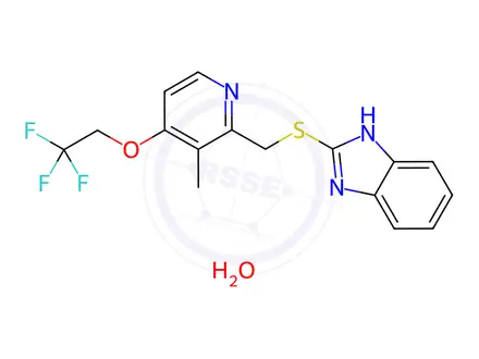 Chemical structure of Lansoprazole Impurity 3 Hydrate (Lansoprazole EP Impurity C Hydrate) (Lansoprazole USP Related Compound B)