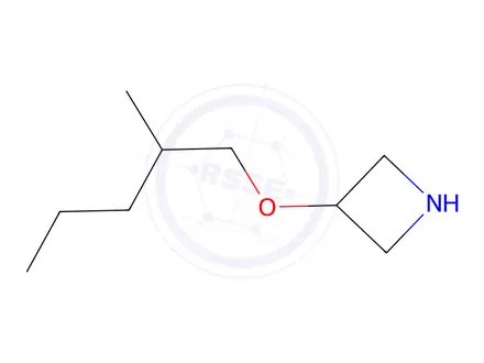 Chemical structure of 3-((2-Methylpentyl)oxy)azetidine