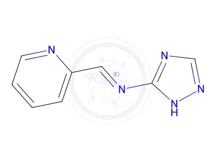 Chemical structure of N-(2-Pyridinylmethylene)-1H-1,2,4-triazol-3-amine