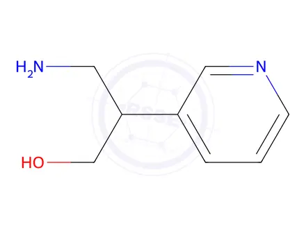Chemical structure of 3-amino-2-(pyridin-3-yl)propan-1-ol