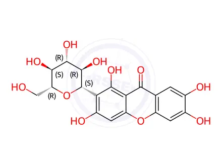 Chemical structure of Mangiferin